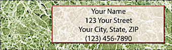 Calacatta Return Address Label