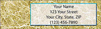 Calacatta Return Address Label