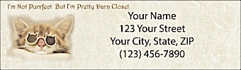 Cat-itude Return Address Label