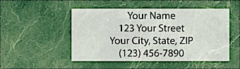 Wall Street Return Address Label