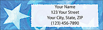 Shining Stars Return Address Label