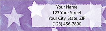 Shining Stars Return Address Label