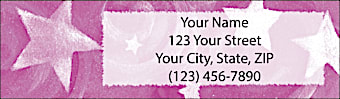 Shining Stars Return Address Label