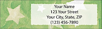 Shining Stars Return Address Label