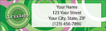 Kaleidoscope Return Address Label