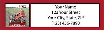 Farmall Return Address Label