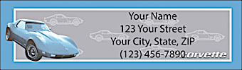 Corvette Return Address Label