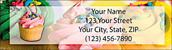 Cupcake Craze Return Address Label