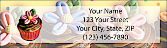 Cupcake Craze Return Address Label