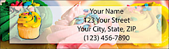 Cupcake Craze Return Address Label