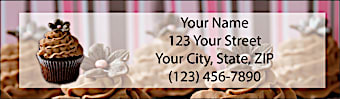 Cupcake Craze Return Address Label