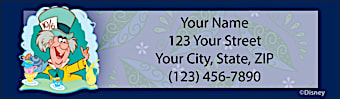 Alice In Wonderland Return Address Label