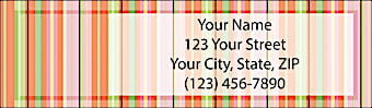 Stripes Return Address Label