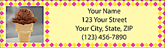 Ice Cream Dreams Return Address Label