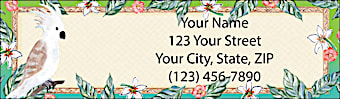 Parrot Bay Return Address Label