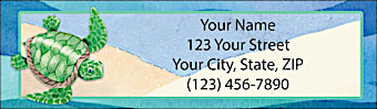 Turtle Tides Return Address Label