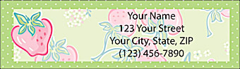 Strawberry Fields Return Address Label