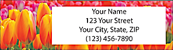 Tulips Return Address Label