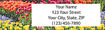 Tulips Return Address Label