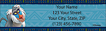 The Lion King Return Address Label