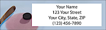 Hockey Return Address Label