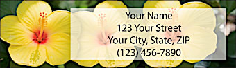 Exotic Flowers Return Address Label