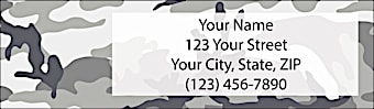 Camouflage Return Address Label