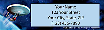 Star Trek Return Address Label