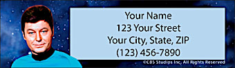 Star Trek Return Address Label