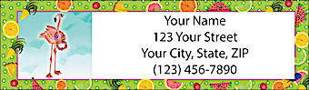 Flamingo Fun Return Address Label