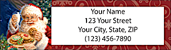 Santa Holiday Return Address Label