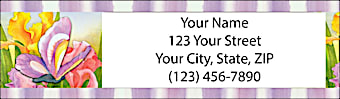 Floral Flutters Return Address Label