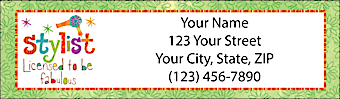 Hairstylists Rule! Return Address Label