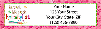 Hairstylists Rule! Return Address Label