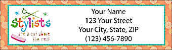 Hairstylists Rule! Return Address Label