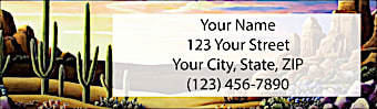 Desert Nights Return Address Label