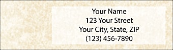 Parchment Return Address Label