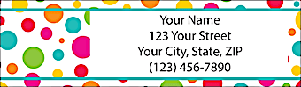 Polka Dots Return Address Label