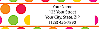 Polka Dots Return Address Label