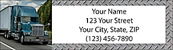 Big Rigs Return Address Label