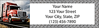 Big Rigs Return Address Label