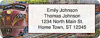 Diesel Trains Return Address Label