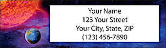 Wonders of Space Return Address Label