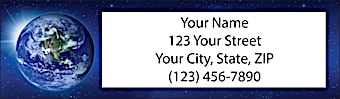 Wonders of Space Return Address Label