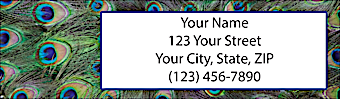 Pretty Peacocks Return Address Label