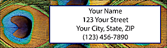 Pretty Peacocks Return Address Label