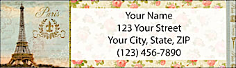 Vue de Paris Return Address Label