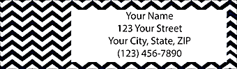 Chevron Chic Return Address Label