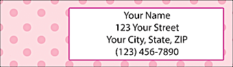 Pink Return Address Label