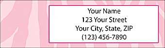 Pink Return Address Label